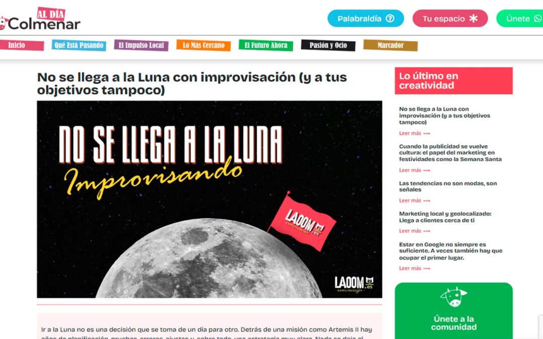 No se llega a la Luna con improvisación (y a tus objetivos tampoco)